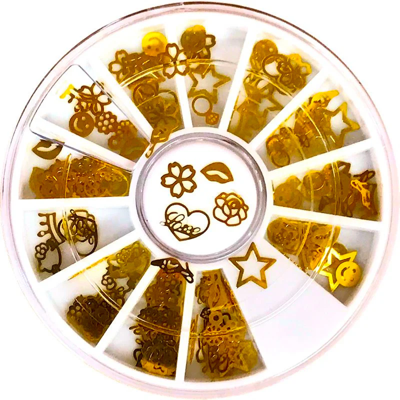 Gold & Silver Nail Art Decoration Wheels - Image 29