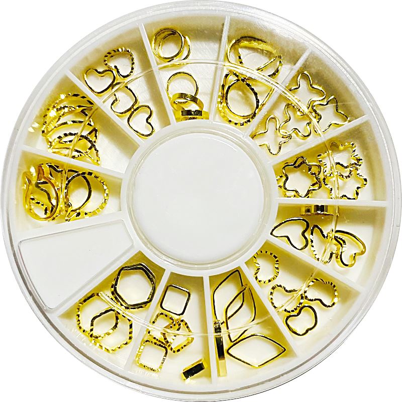 Gold & Silver Nail Art Decoration Wheels - Image 30