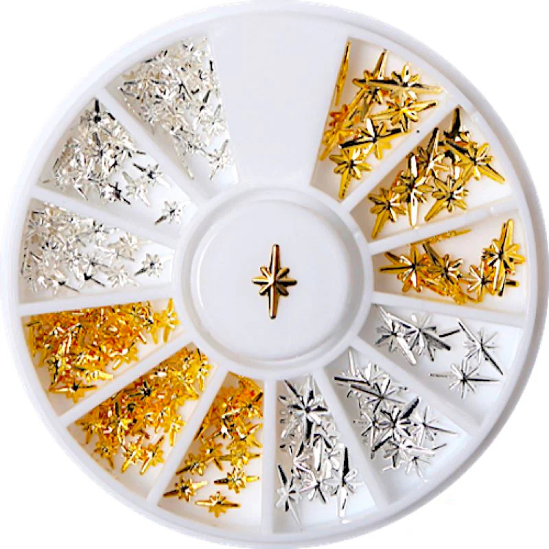 Gold & Silver Nail Art Decoration Wheels - Image 8