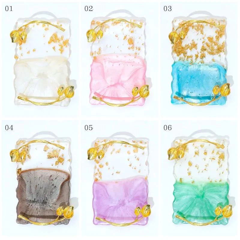 Golden Leaves Nail Art Palette Display - Image 2