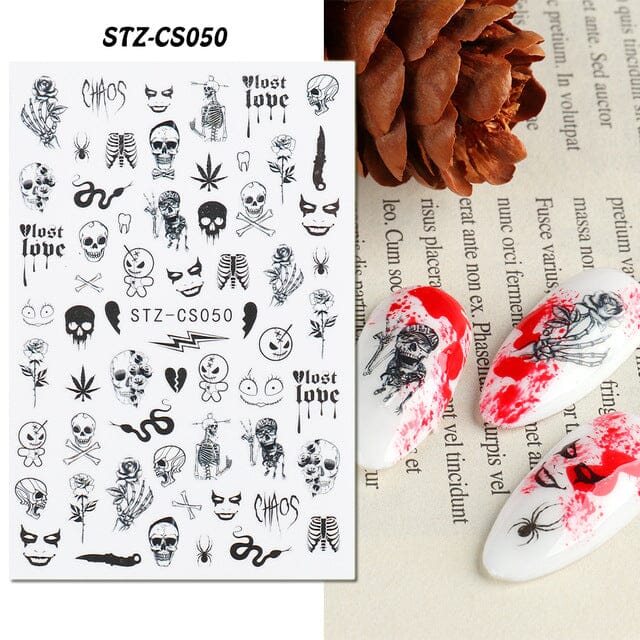 Halloween Nail Art Stickers - STZ Series - Image 3