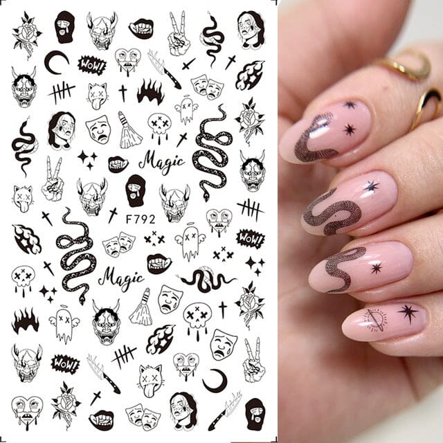 Halloween Nail Art Stickers - STZ Series - Image 4