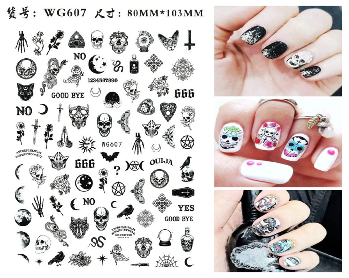 Halloween Nail Art Stickers - STZ Series - Image 5