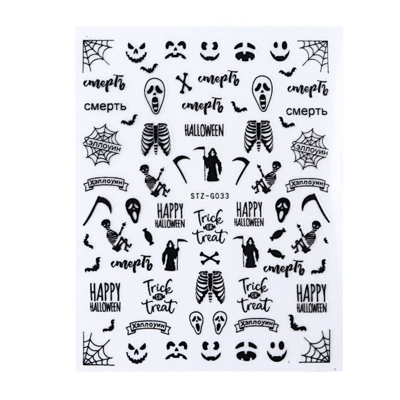 Halloween Nail Art Stickers - STZ Series - Image 7