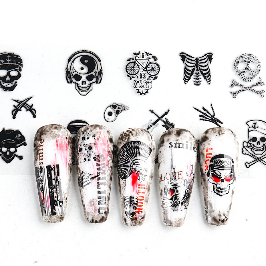 Halloween Nail Transfer Foil 10pcs - Image 3