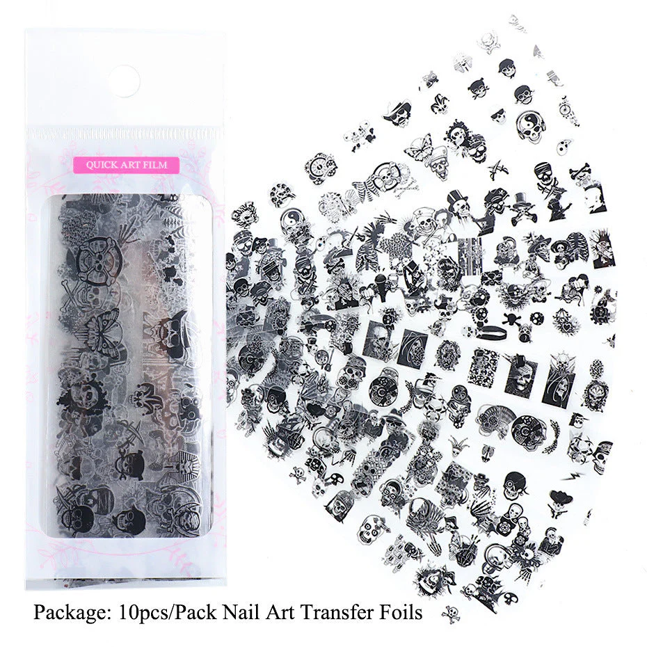 Halloween Nail Transfer Foil 10pcs - Image 5