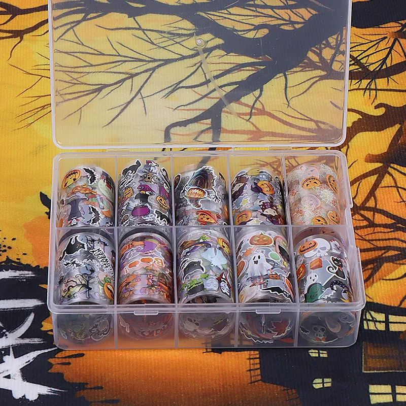 Halloween Nail Transfer Foil 10pcs - Image 9