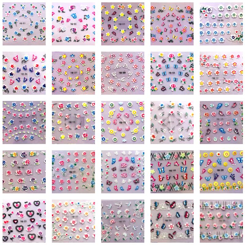 Nail Art HD Stickers YQ 50pcs - Image 3