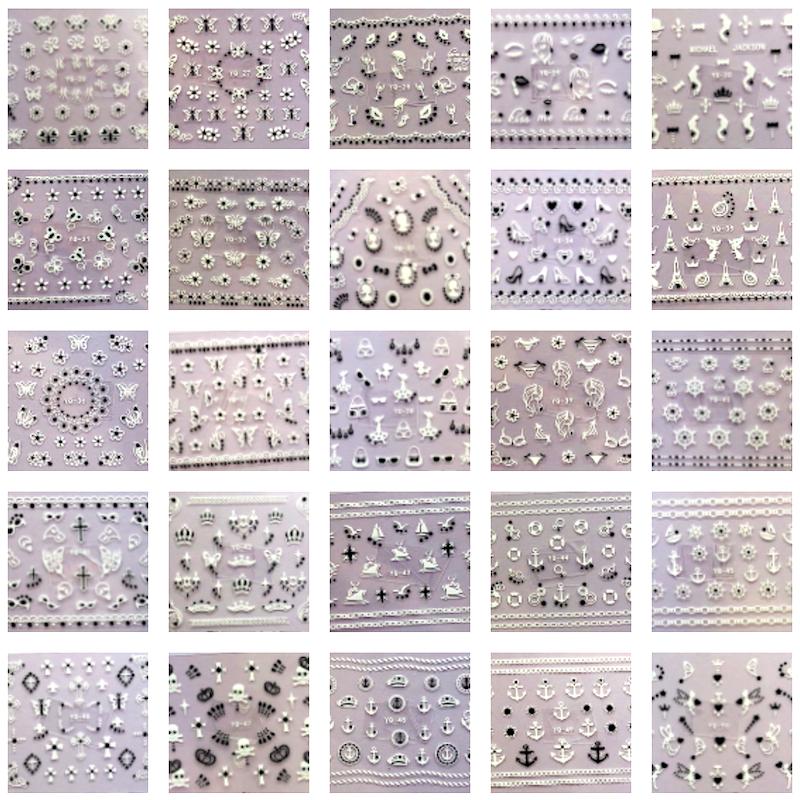 Nail Art HD Stickers YQ 50pcs - Image 4