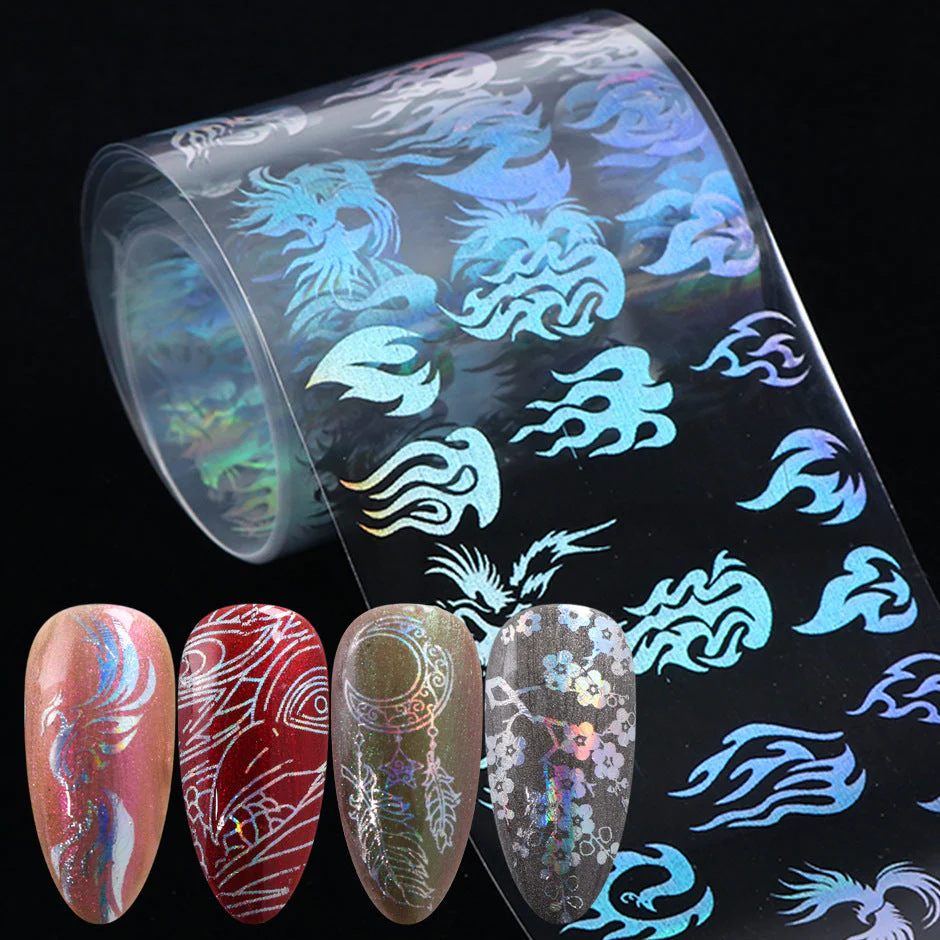 Holographic Laser Nail Foil 10pcs - Image 4