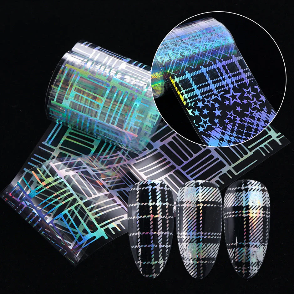 Holographic Laser Nail Foil 10pcs - Image 6