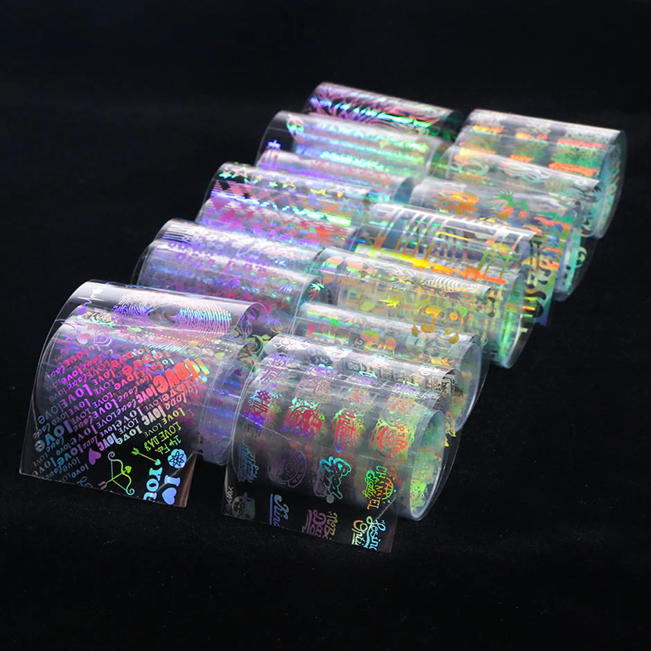 Holographic Laser Nail Foil 10pcs - Image 7