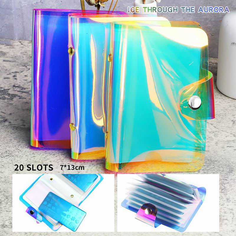 Holographic Stamping Plate Holder Storage Case - 20 Pockets - Image 2
