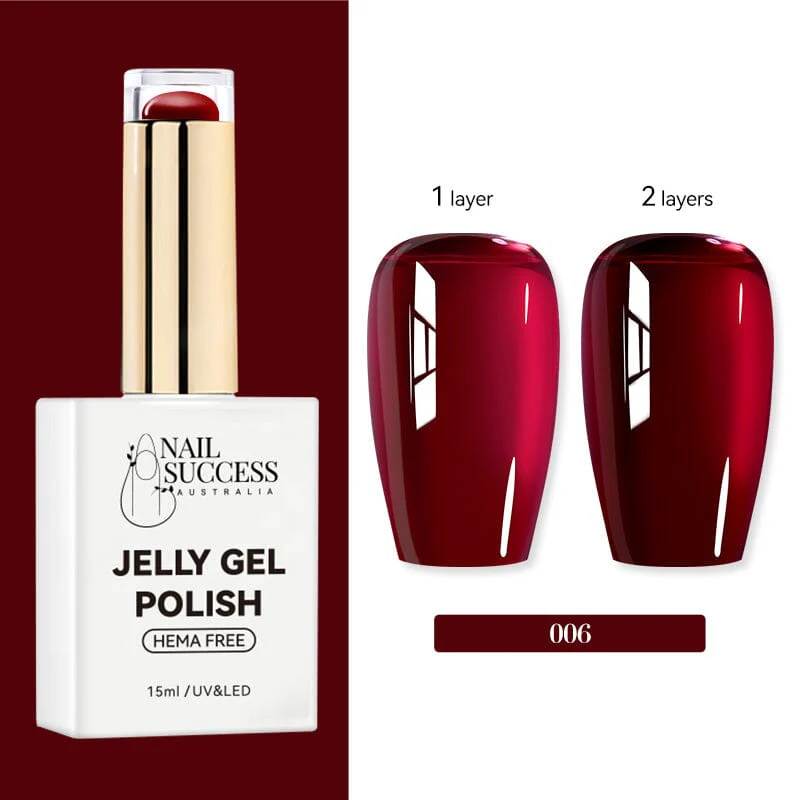 Jelly Gel Polish Colours Hema Free Nail Success 15ml - Image 10
