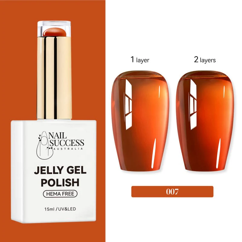 Jelly Gel Polish Colours Hema Free Nail Success 15ml - Image 11