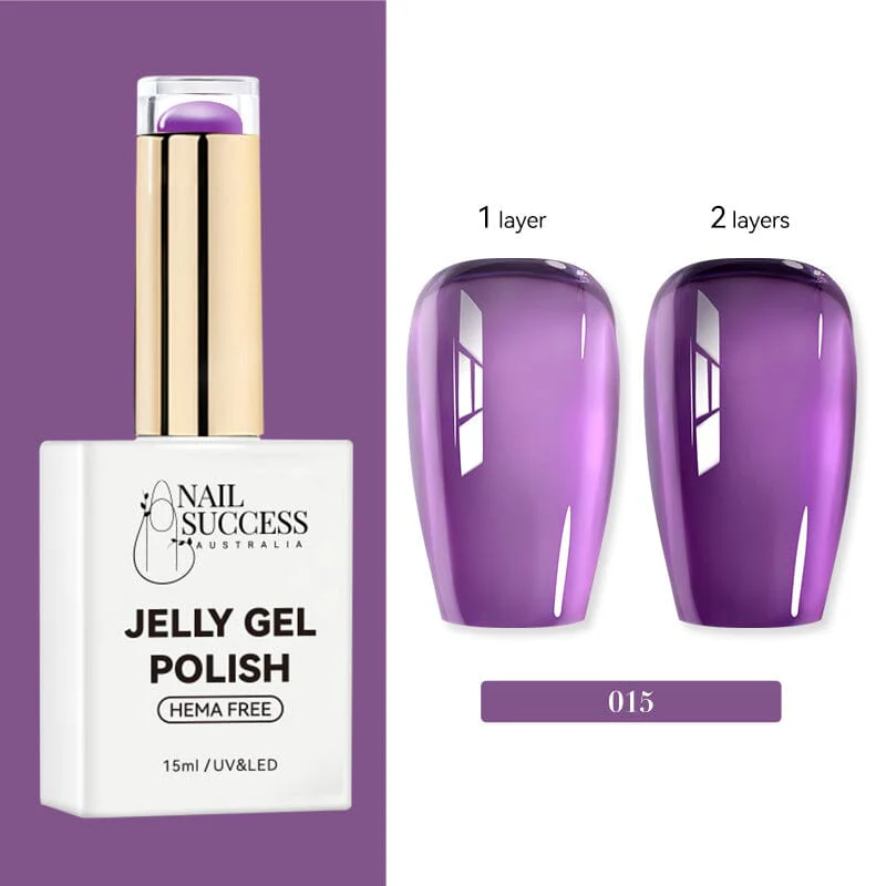 Jelly Gel Polish Colours Hema Free Nail Success 15ml - Image 19