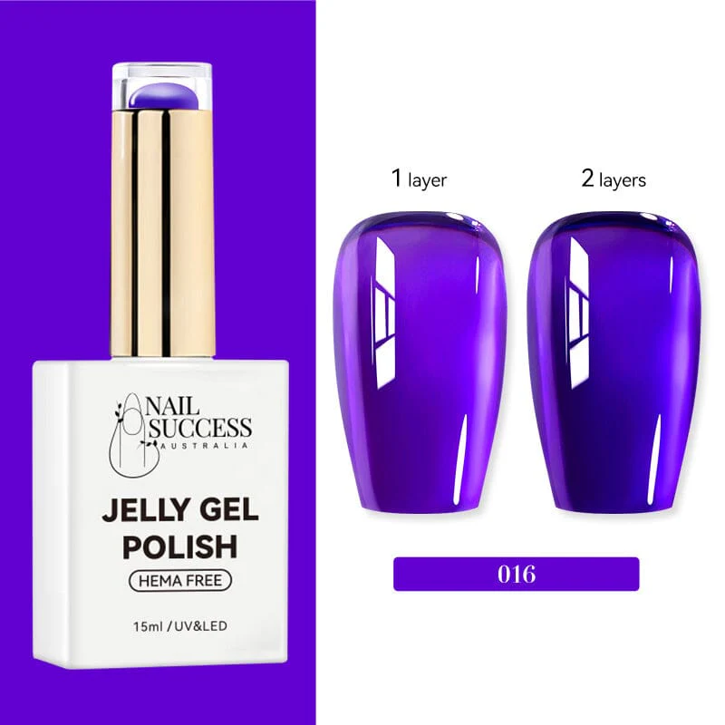 Jelly Gel Polish Colours Hema Free Nail Success 15ml - Image 20
