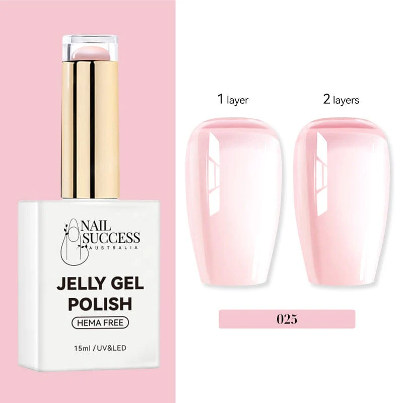 Jelly Gel Polish Colours Hema Free Nail Success 15ml - Image 29