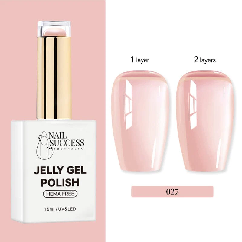 Jelly Gel Polish Colours Hema Free Nail Success 15ml - Image 31