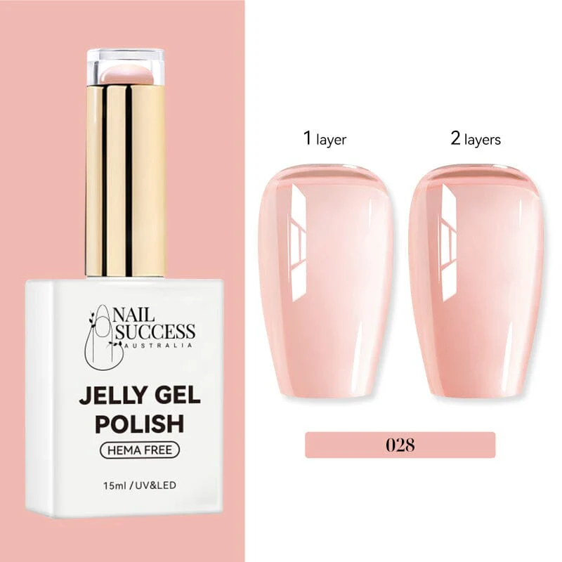 Jelly Gel Polish Colours Hema Free Nail Success 15ml - Image 32