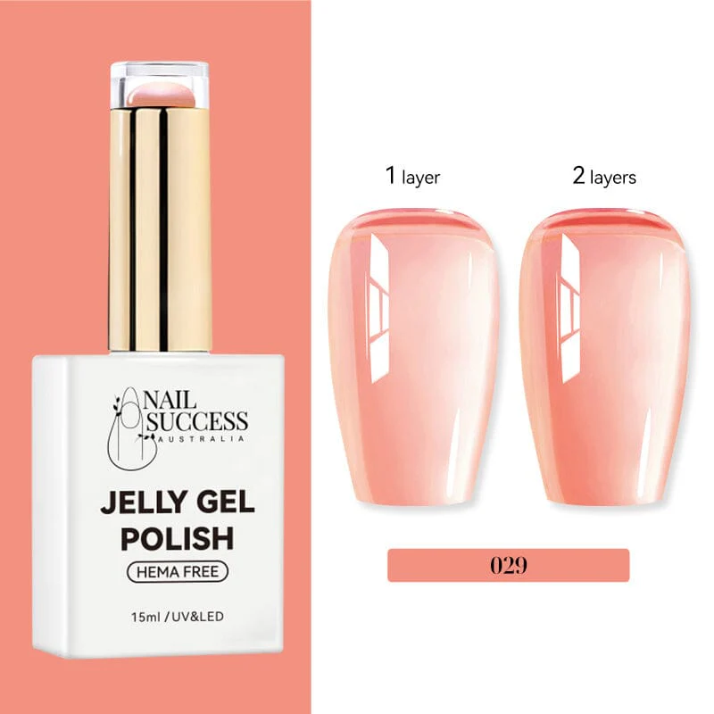 Jelly Gel Polish Colours Hema Free Nail Success 15ml - Image 33