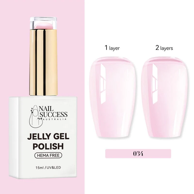 Jelly Gel Polish Colours Hema Free Nail Success 15ml - Image 38