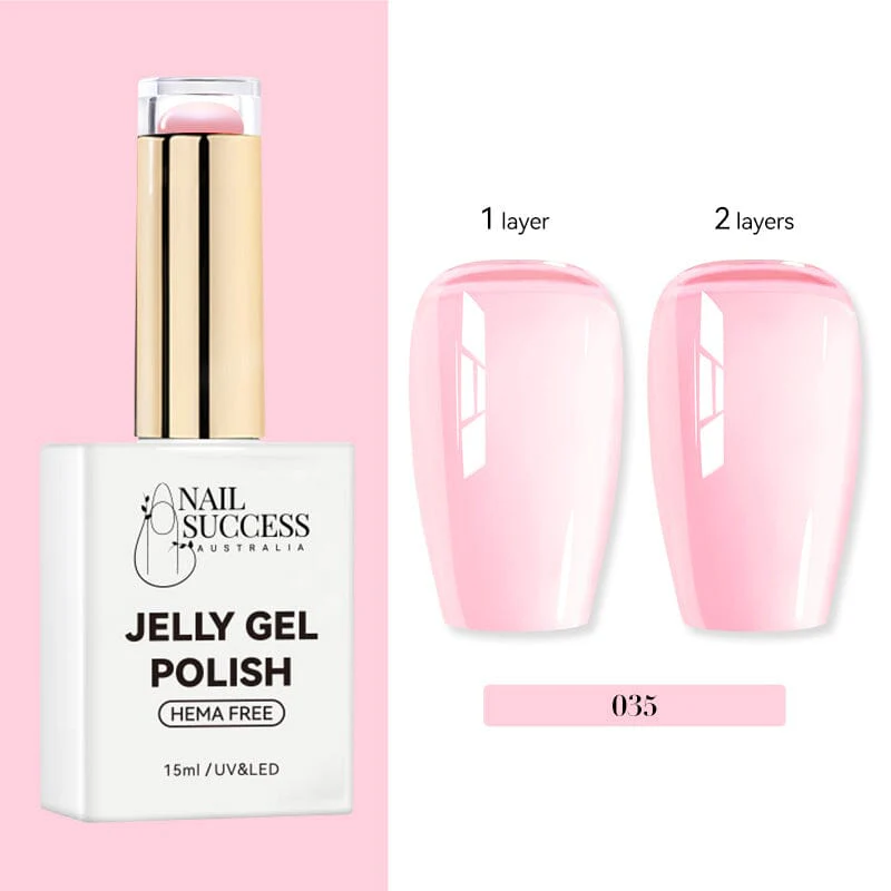 Jelly Gel Polish Colours Hema Free Nail Success 15ml - Image 39