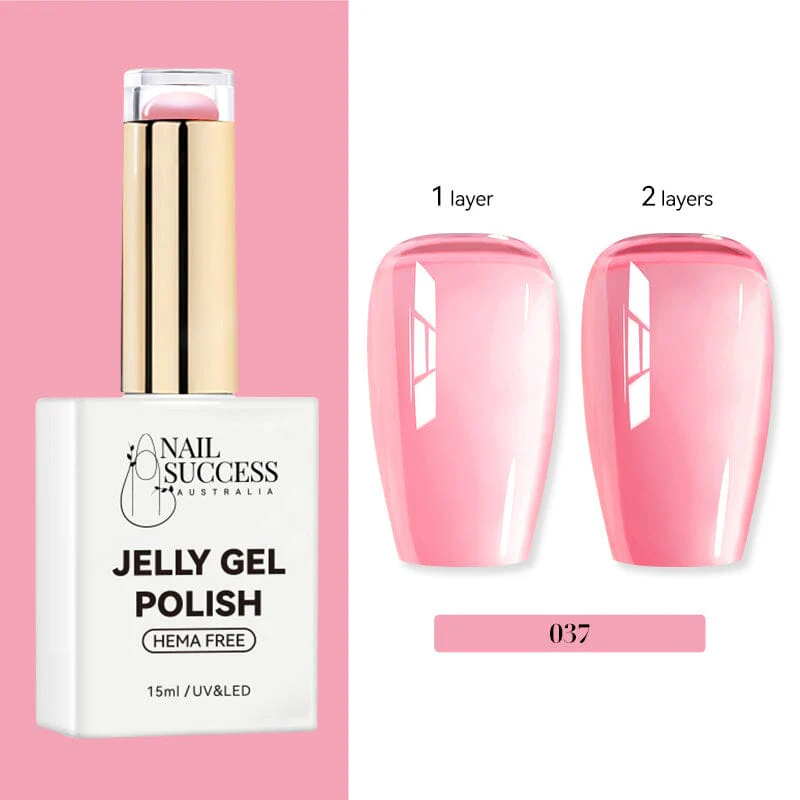 Jelly Gel Polish Colours Hema Free Nail Success 15ml - Image 41
