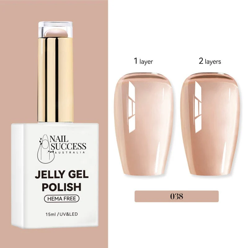 Jelly Gel Polish Colours Hema Free Nail Success 15ml - Image 42