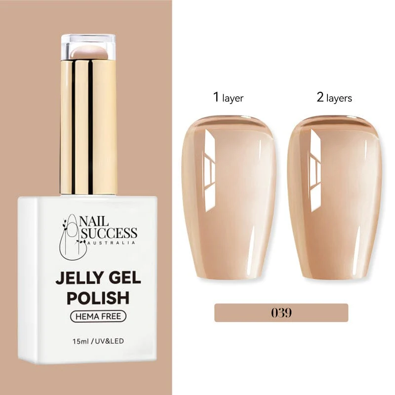 Jelly Gel Polish Colours Hema Free Nail Success 15ml - Image 43