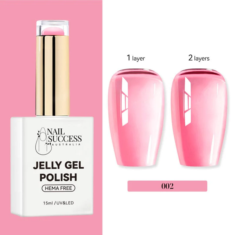 Jelly Gel Polish Colours Hema Free Nail Success 15ml - Image 6