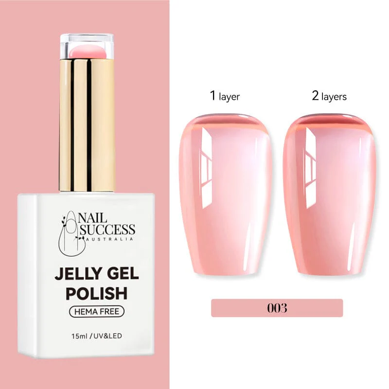 Jelly Gel Polish Colours Hema Free Nail Success 15ml - Image 7