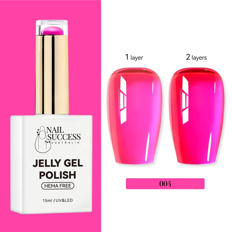 Jelly Gel Polish Colours Hema Free Nail Success 15ml - Image 8