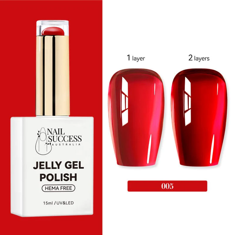 Jelly Gel Polish Colours Hema Free Nail Success 15ml - Image 9