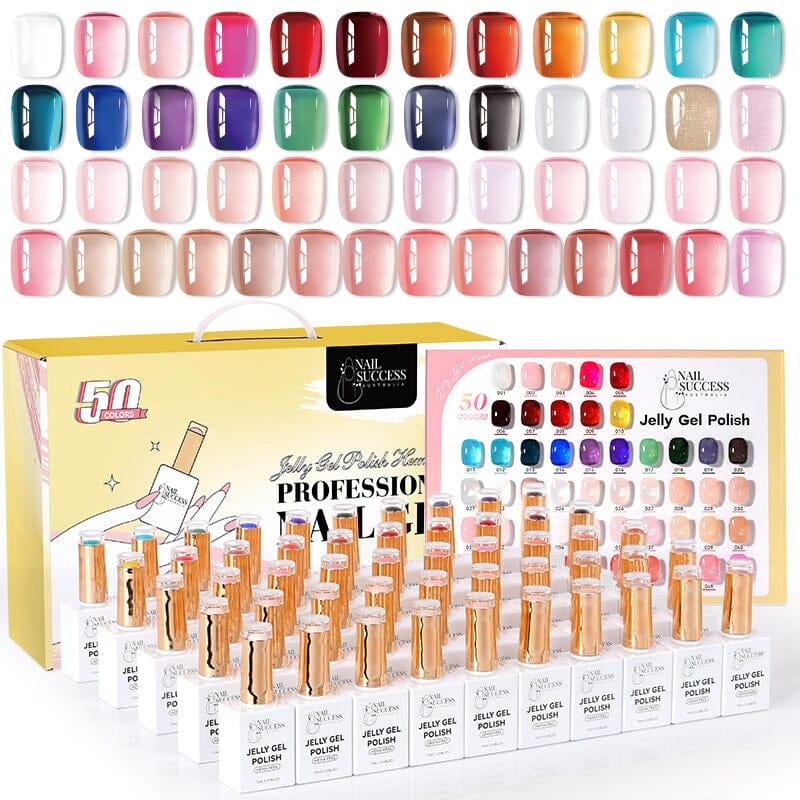 Jelly Gel Polish Colours Hema Free Nail Success 15ml Collection