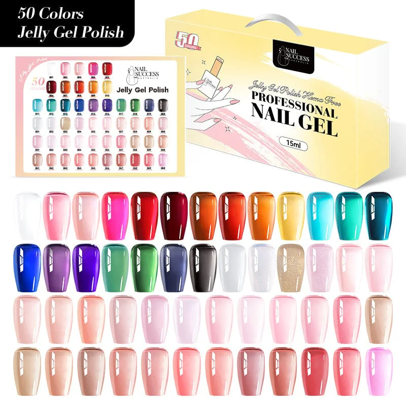 Jelly Gel Polish Colours Hema Free Nail Success 15ml Collection - Image 4