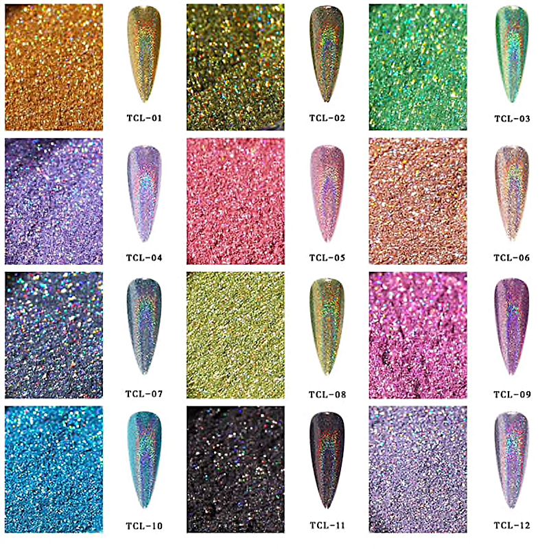 Laser Holographic Chrome Pigments Shimmer - Image 3