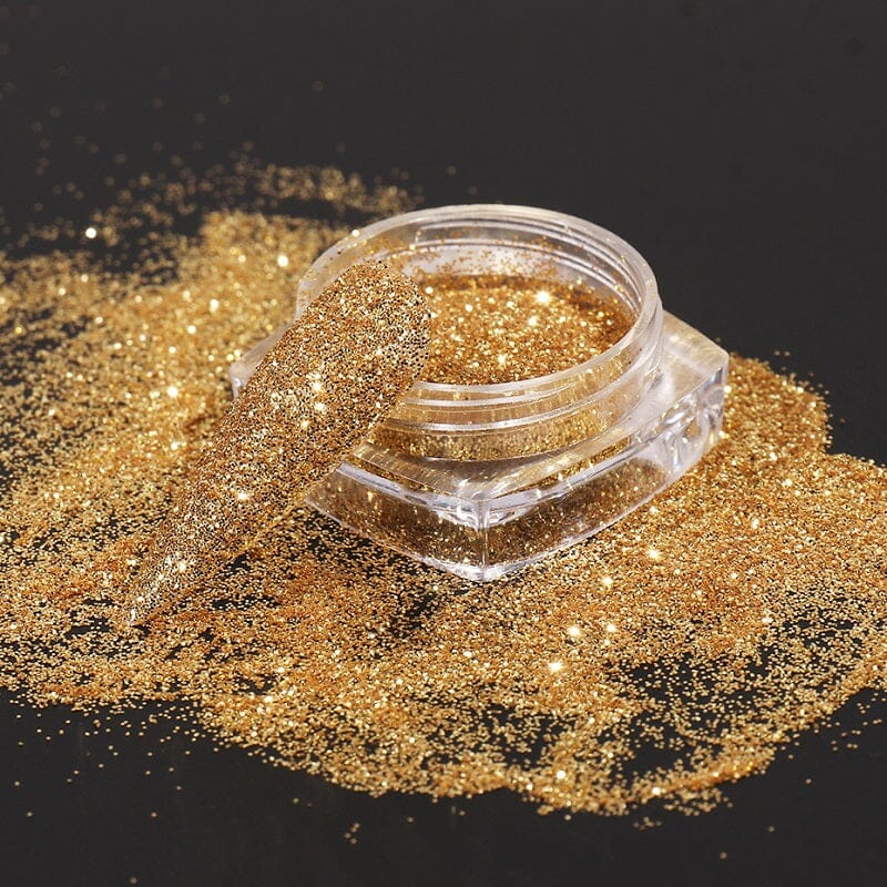 Laser Reflective Nail Glitter - 6 Jars Set - Image 3