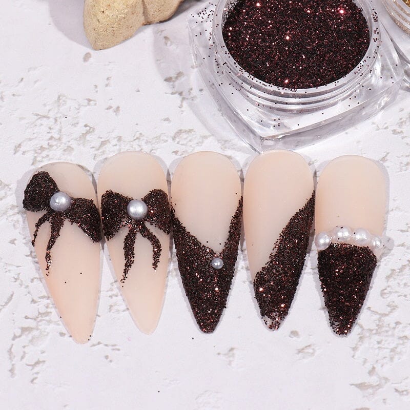 Laser Reflective Nail Glitter - 6 Jars Set - Image 4