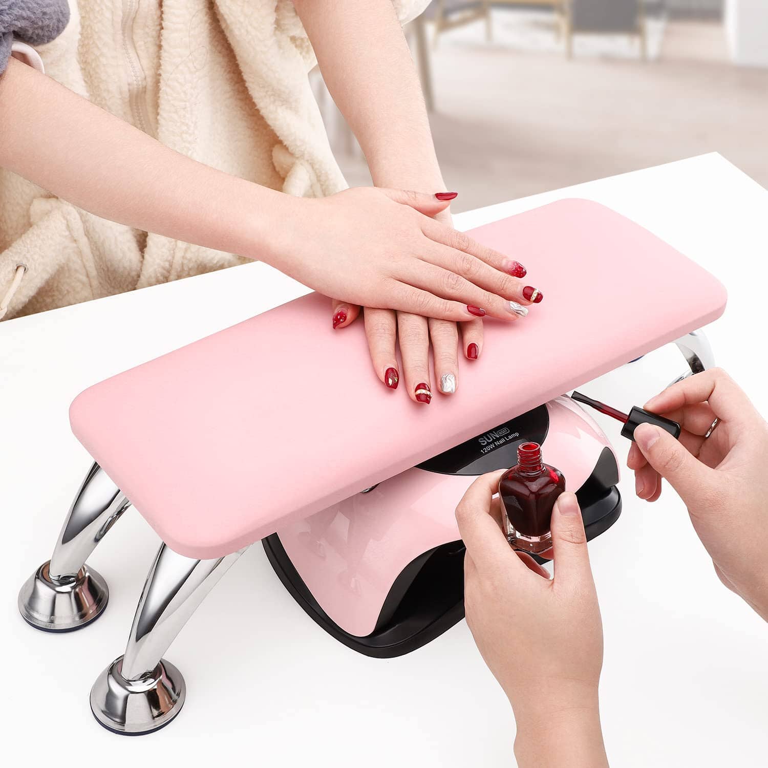 Manicure Leather Hand Rest Pillow Genuine - Image 9
