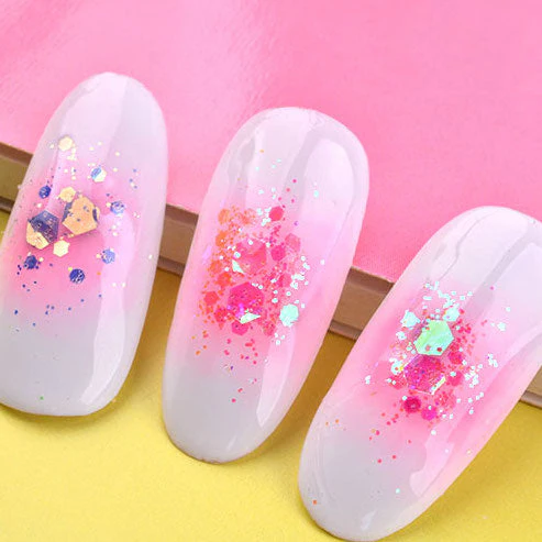 Mermaid Nail Flakes Holographic Glitter Jar - Image 6