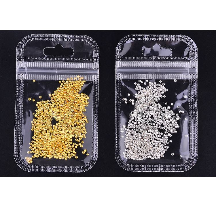 Metal Half Round Caviar Beads Bags - Image 3