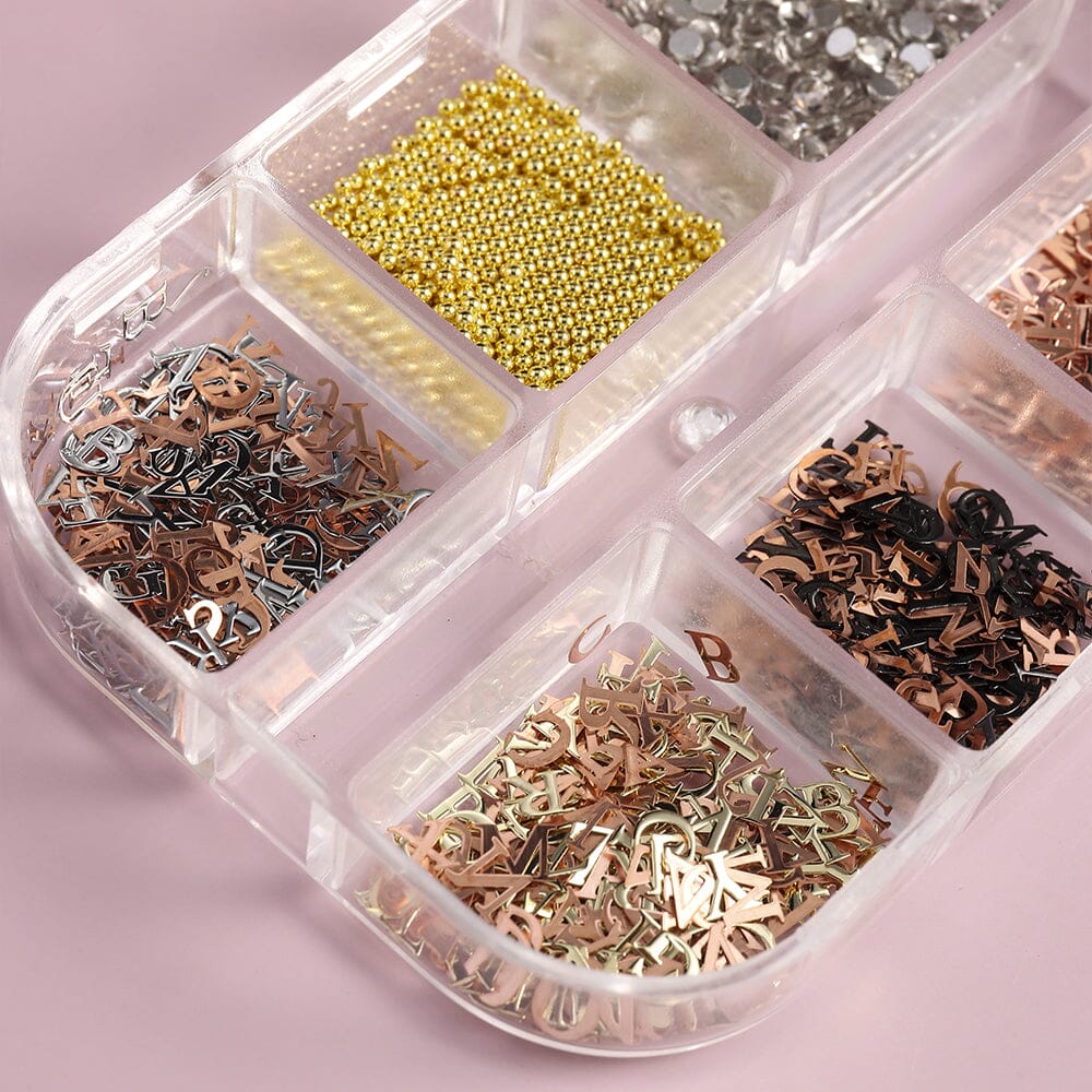 Metallic 3D Nail Art Letters - Image 3