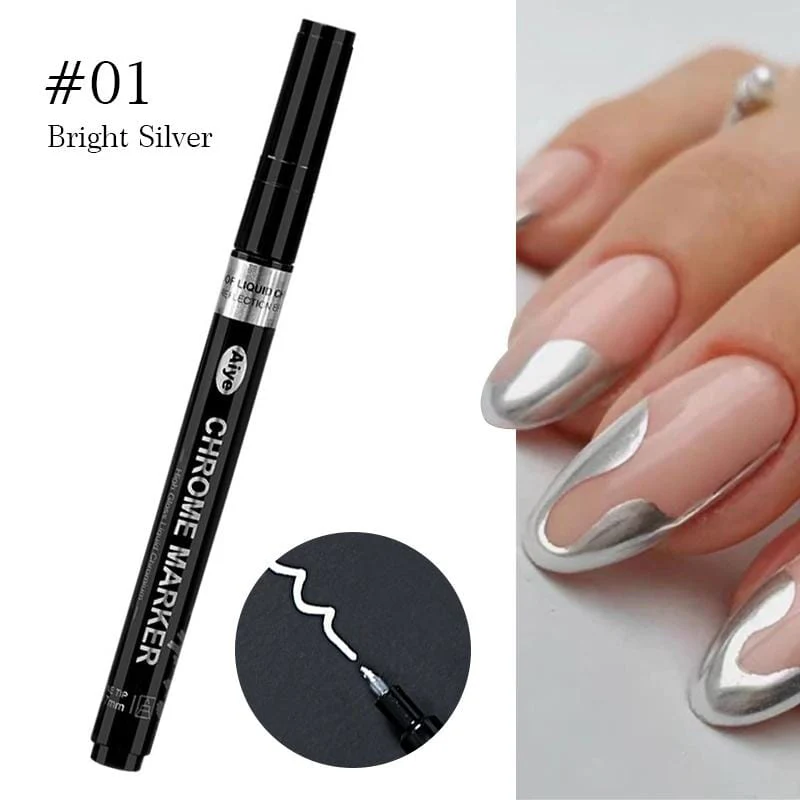 Metallic Nail Art Painting Pen - Image 5