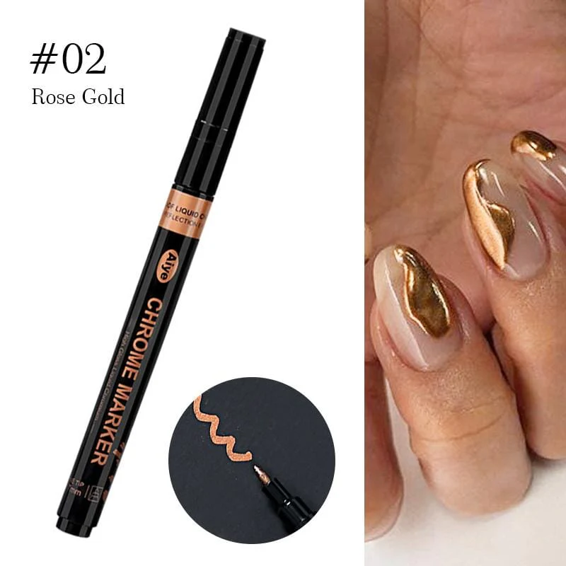 Metallic Nail Art Painting Pen - Image 6