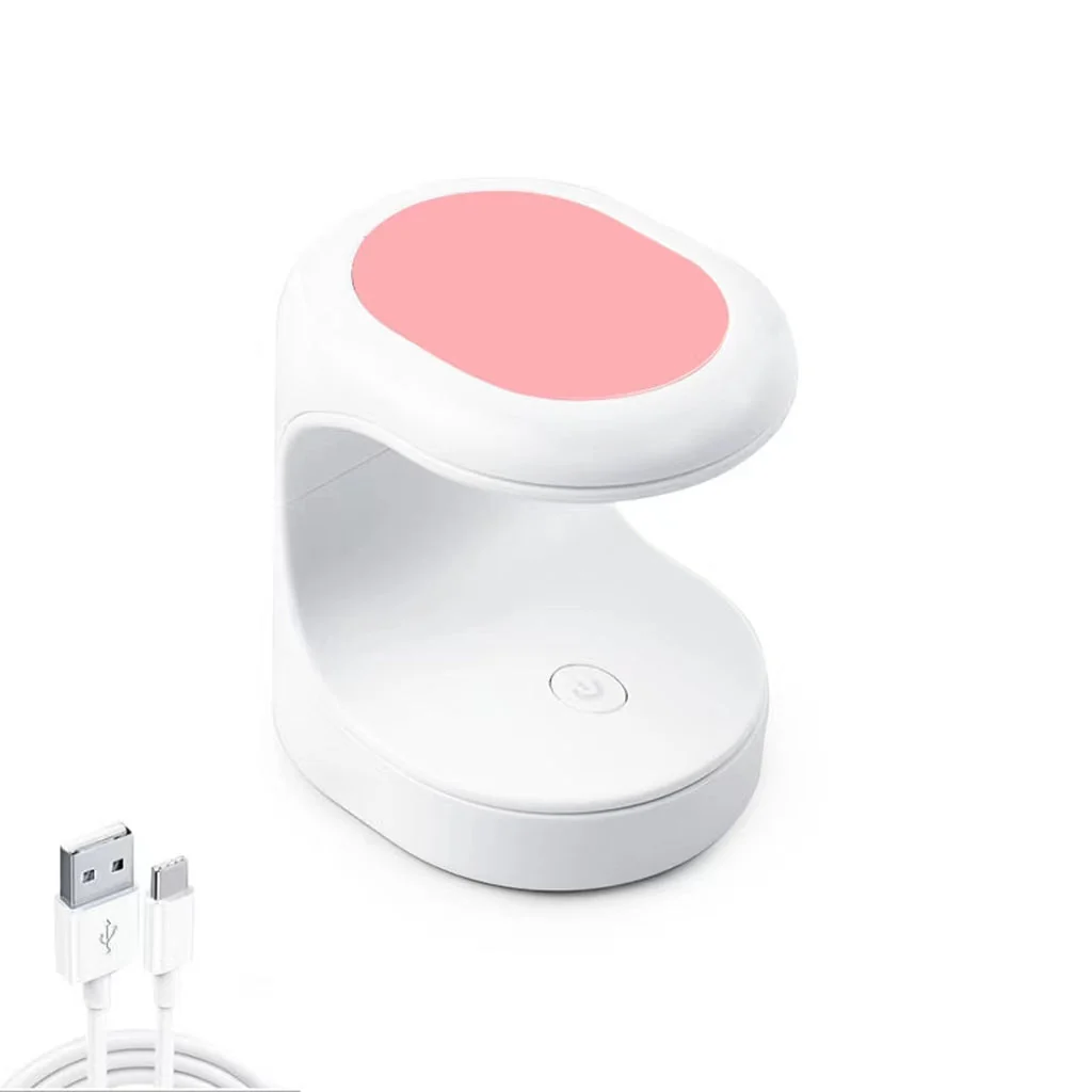 Mini Flash Cure Gel Tips LED Lamp - Pink - Image 4
