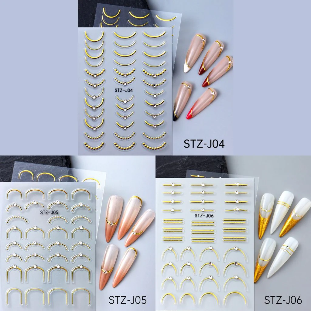 Minimalist French Nail Art Stickers - Image 16