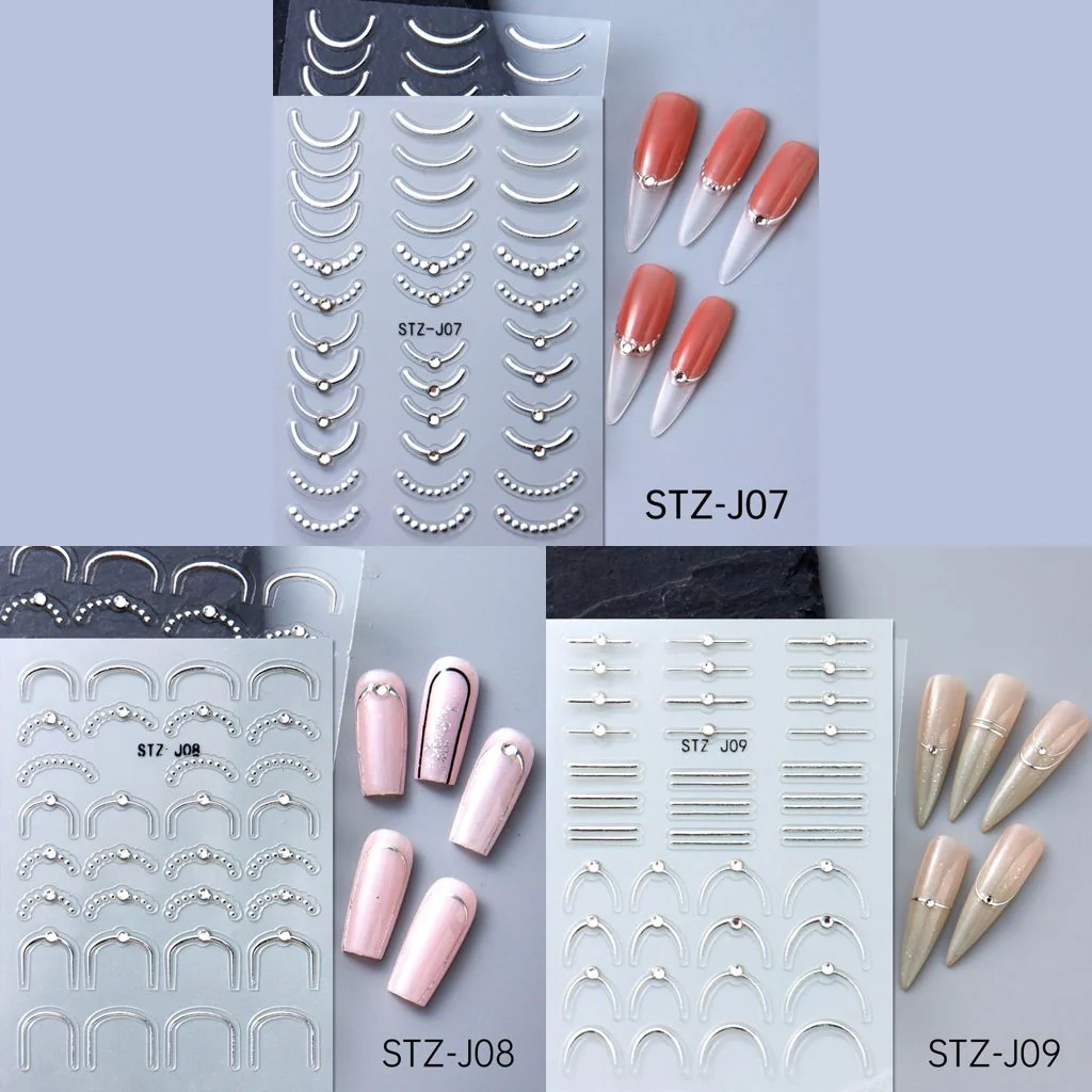 Minimalist French Nail Art Stickers - Image 17