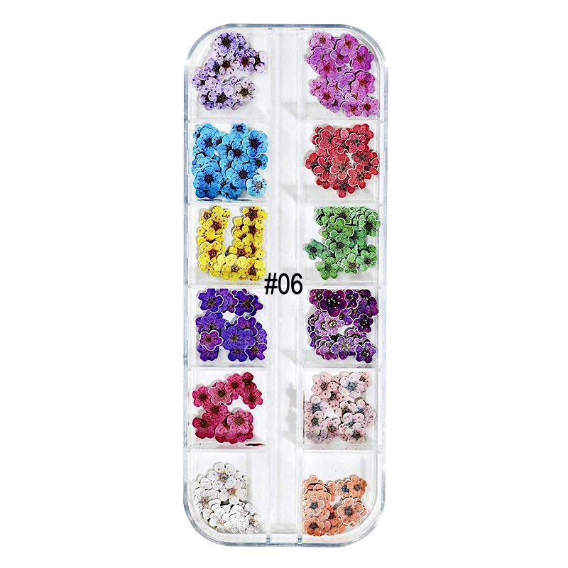 Mix Nail Art Decoration Flowers, Leaves and Butterflies Trays - Image 7