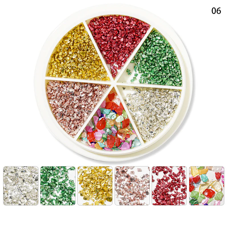 Mixed Shape Resin Shells Decoration Wheels - Image 10